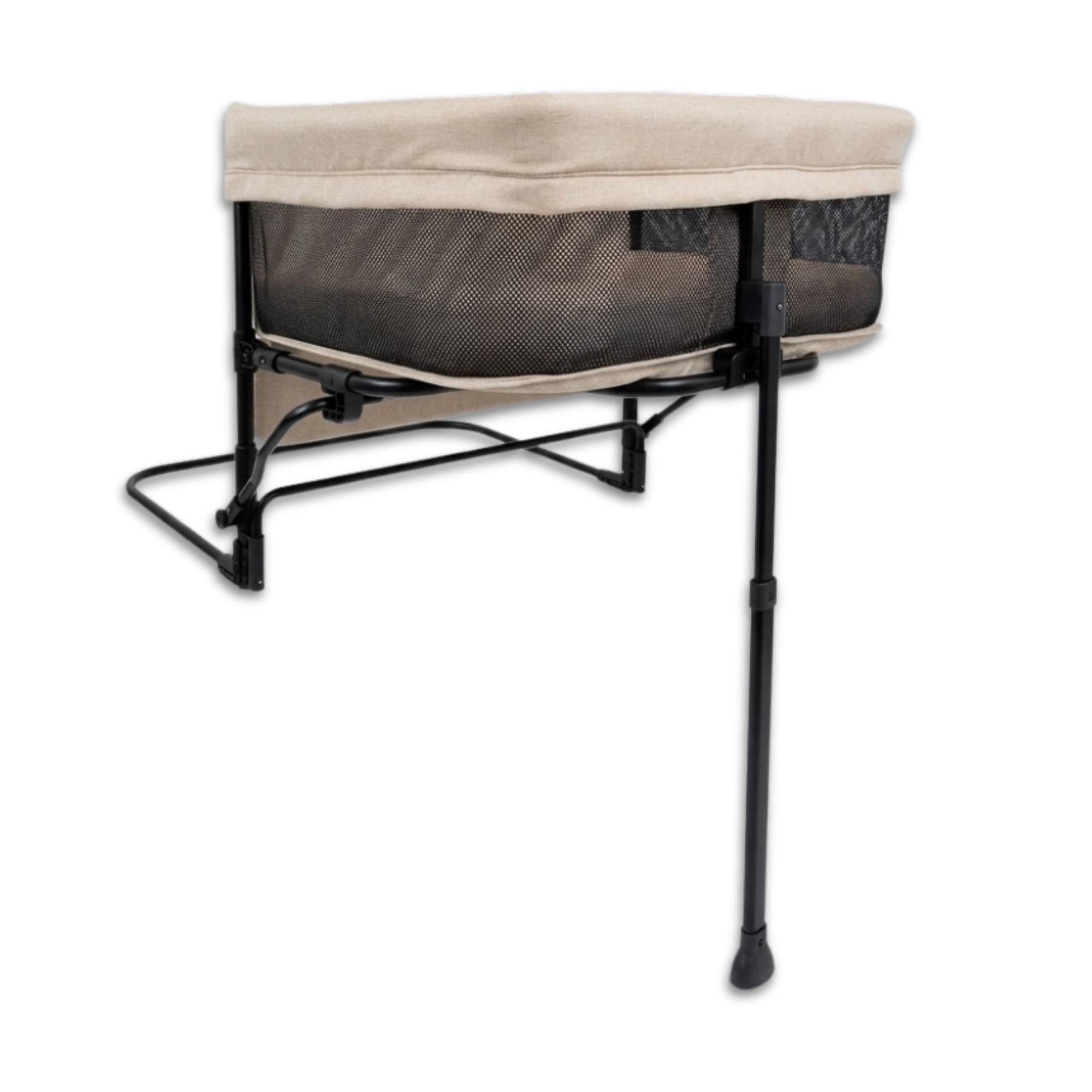Bedside co-sleeper bed — back-left three-quarter view